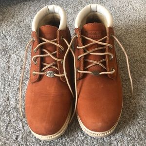 Womens Burnt Orange Timberland Boots (7.5)